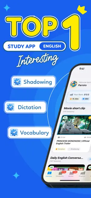 Parroto: Shadowing & Dictation screenshot 1