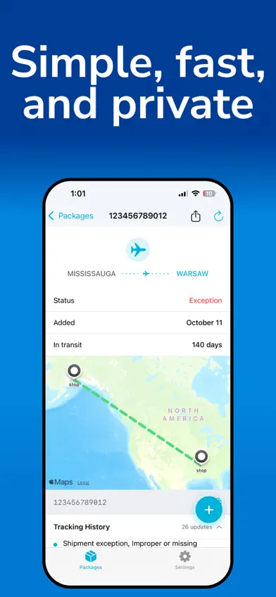 Package & Parcel Tracker App screenshot 3