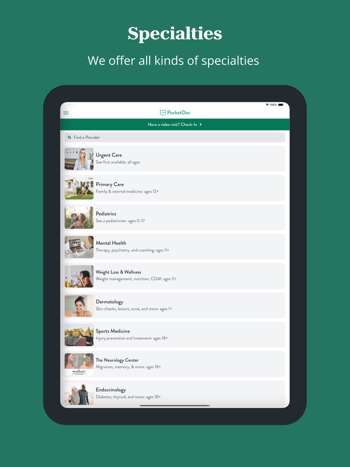 PocketDoc by Perlman Clinic ipad screenshot 2