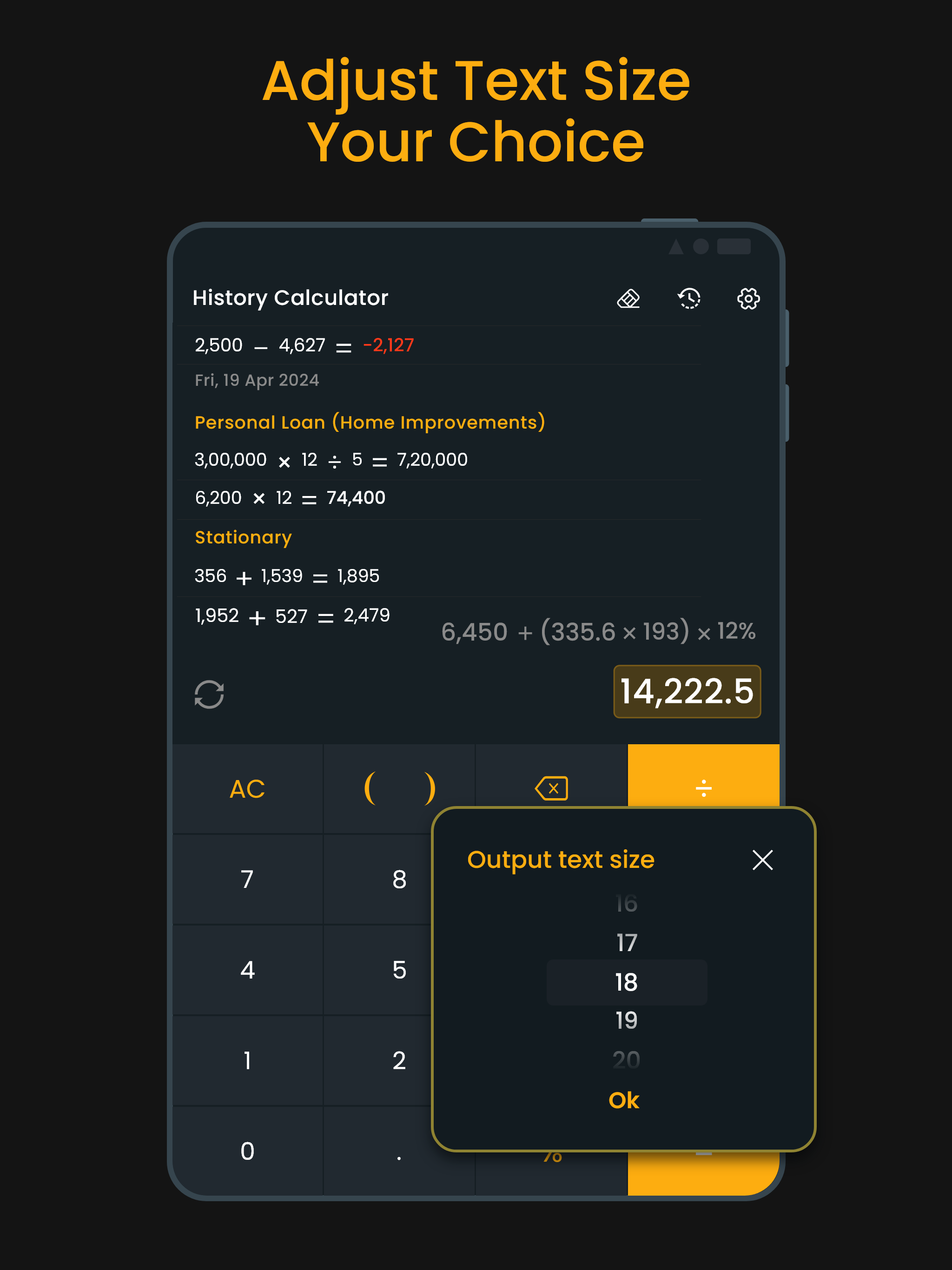 Calculator Plus History