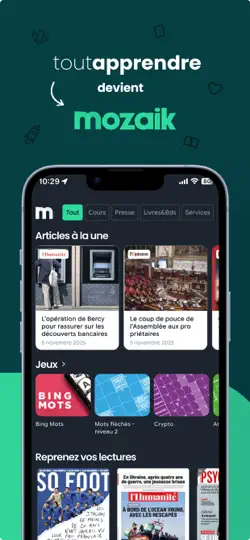 Capture d'écran de Mozaik Par Toutapprendre sur iPhone 1