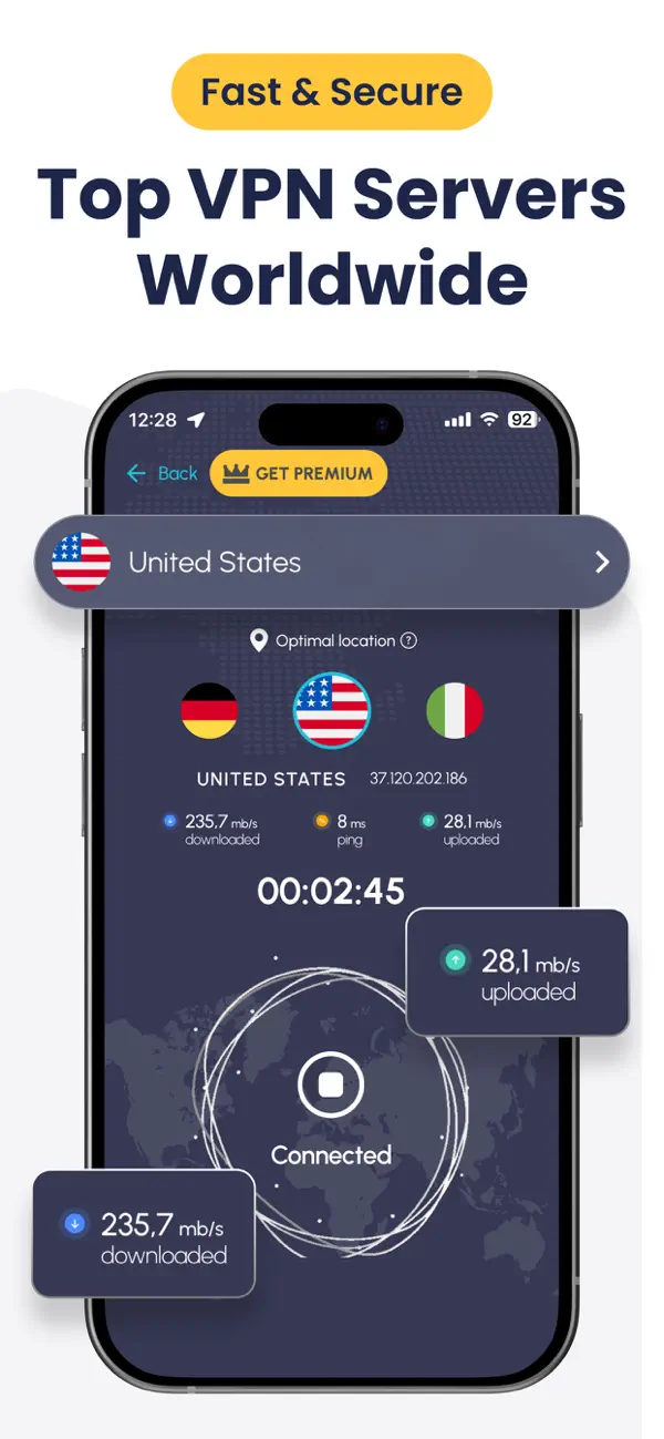 Screenshot #1 pour VPN Unite Private Turbo Proxy