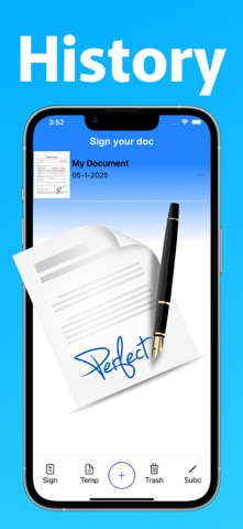 Easy Sign: Digital Signature iPhone screenshot