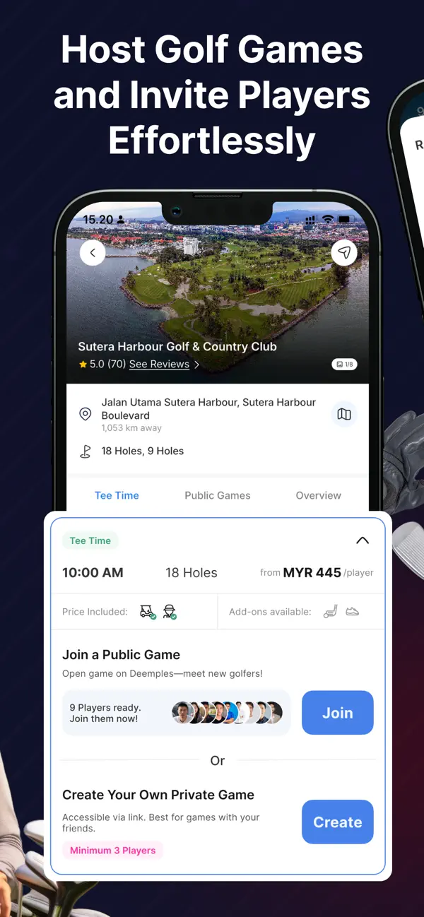 Screenshot #3 pour Deemples - Find Golf Buddies