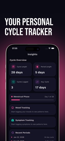 PureCycle: Period Tracker Logs Screenshot 3 of 5