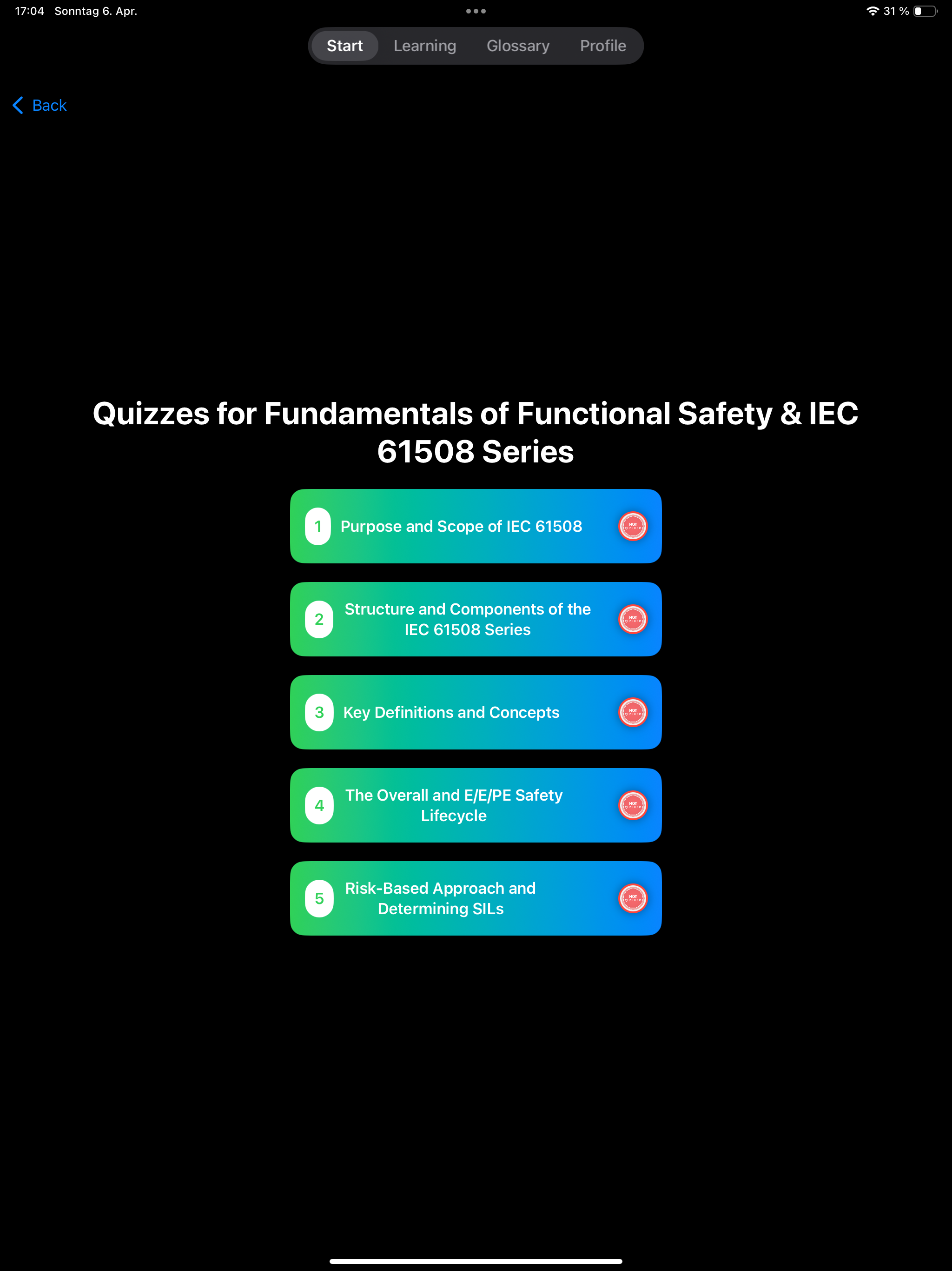 IEC61508 Learning