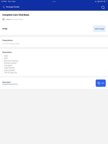 Agilus Diagnostics: Blood Test iPad screenshot 2