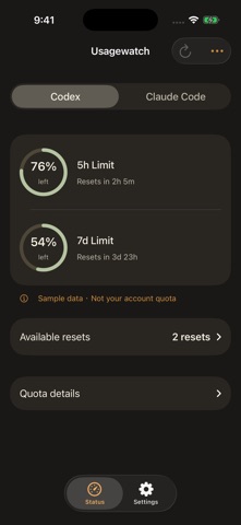 UsageWatch screenshot 1