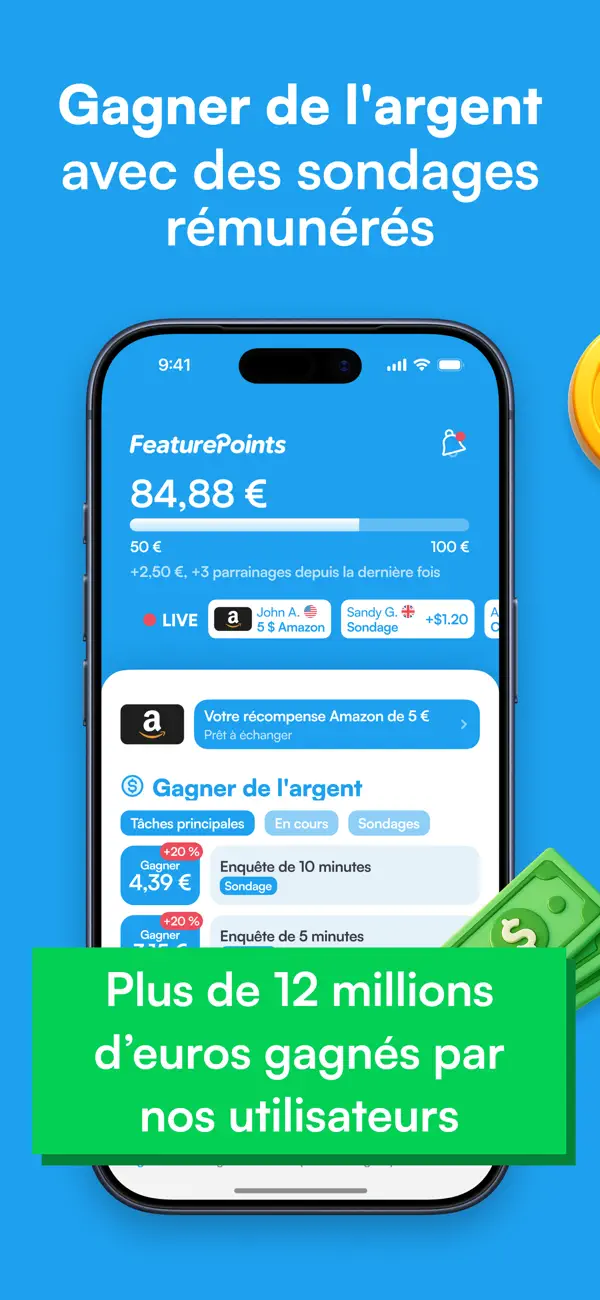 Screenshot #1 pour Gagner de l'Argent: Cash