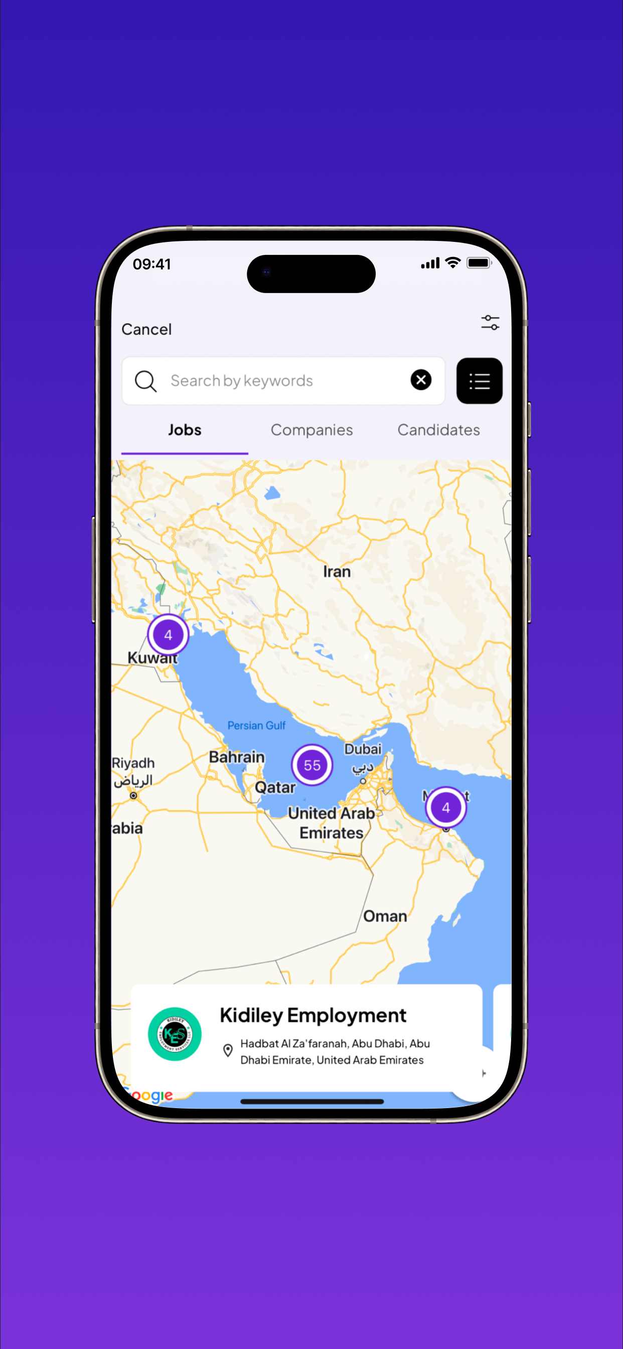 JobFii - Find Jobs by Map