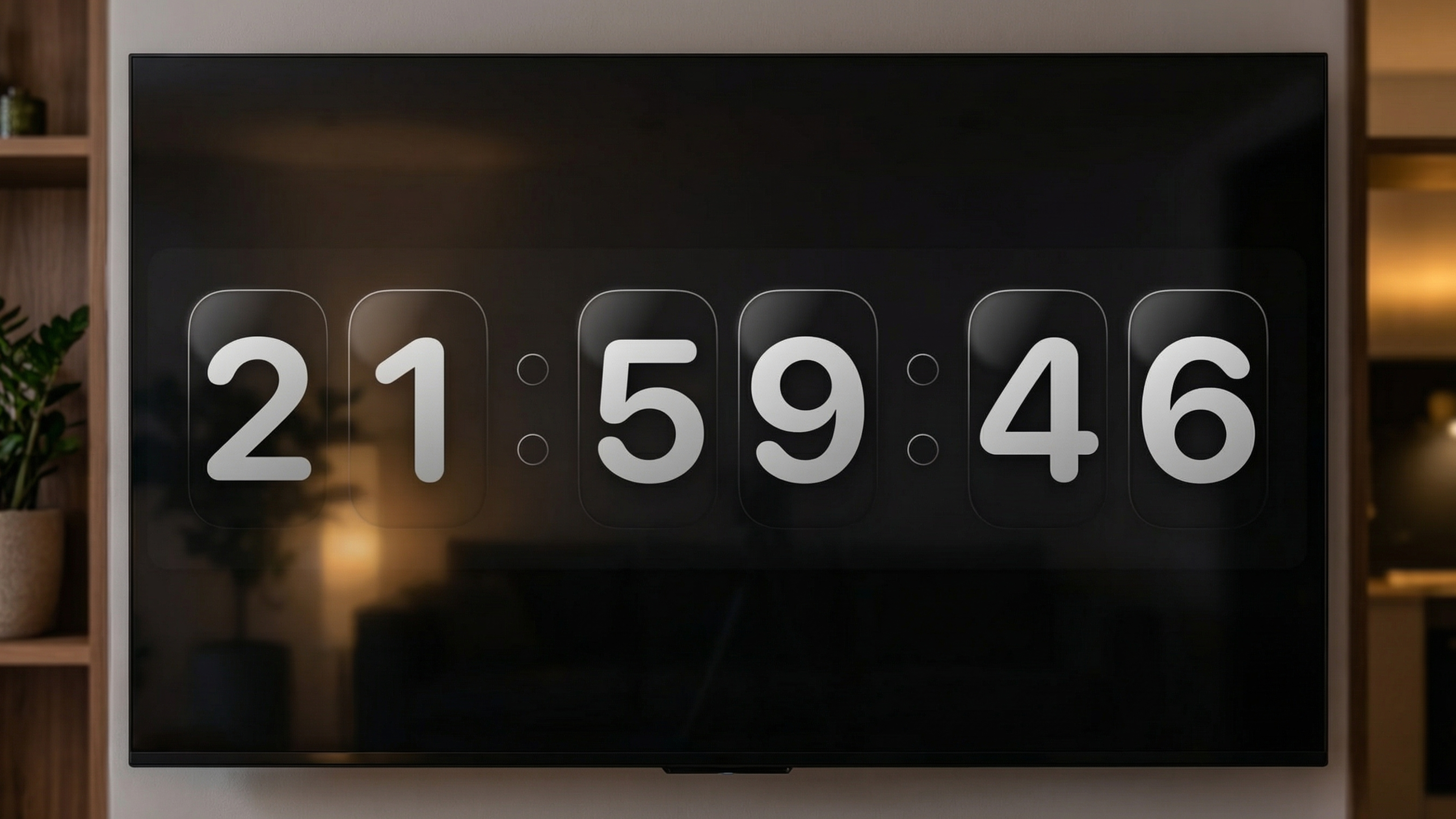 Big Clock 4K: Keep Back Screen