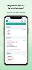 Family health diary screenshot
