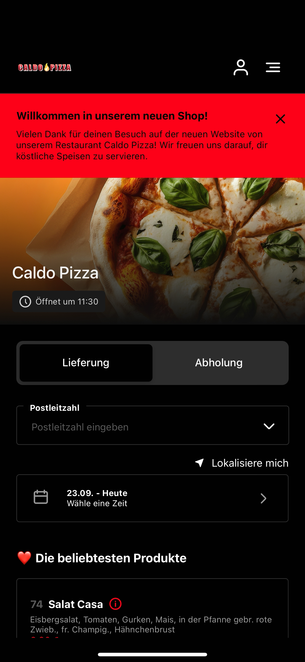 Caldo Pizza