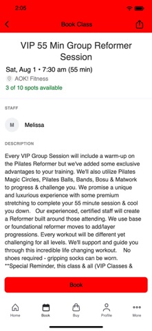 AOK! Fitness app screenshot 3