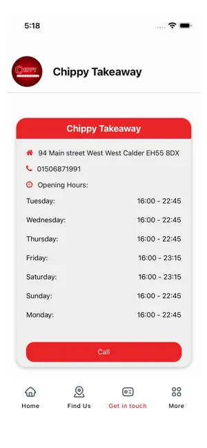 Chippy Takeaway – West Calder screenshot 1
