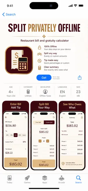 Tip Calculator Bill Splitter screenshot 2