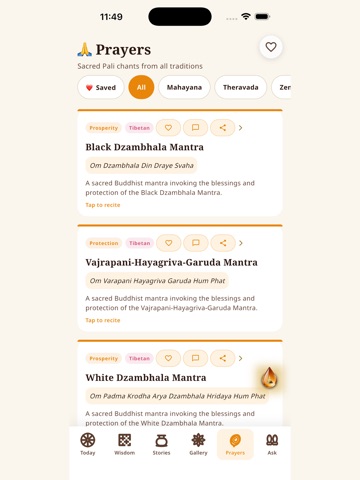 Sangha: Buddhist Companion iPad screenshot