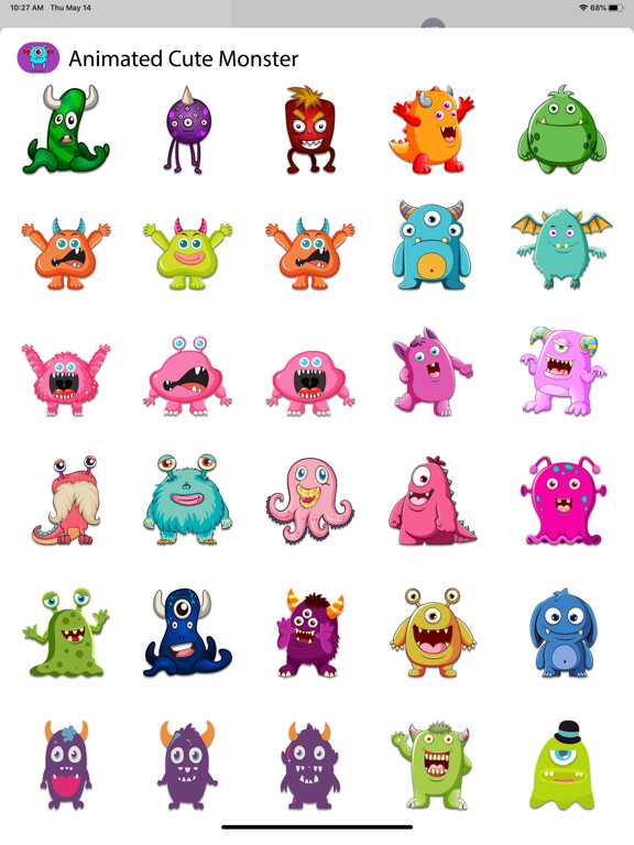 Screenshot #6 pour Animated Cute Monsters