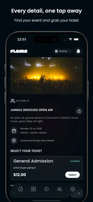Flame - Create & Find Events screenshot 2
