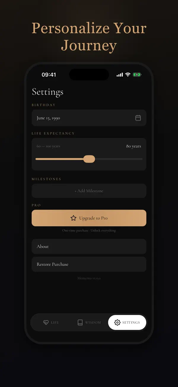 #3. Memento Mori – Life in Weeks (iOS) By: Beijing Dramavision Technology Co., Ltd.
