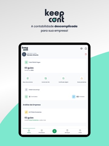Keepcont App iPad screenshot
