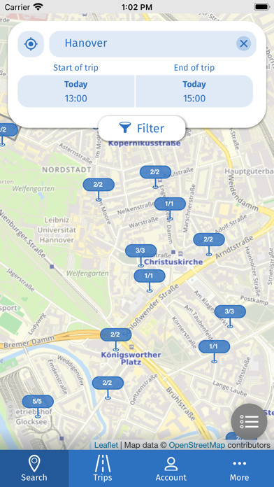 Carsharing Deutschland Screenshot