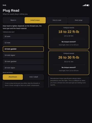 Spark Plug Reader iPad screenshot