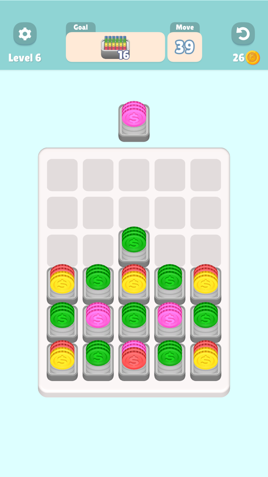 #3. Coin Drop Puzzle (iOS) 由: Brew Games