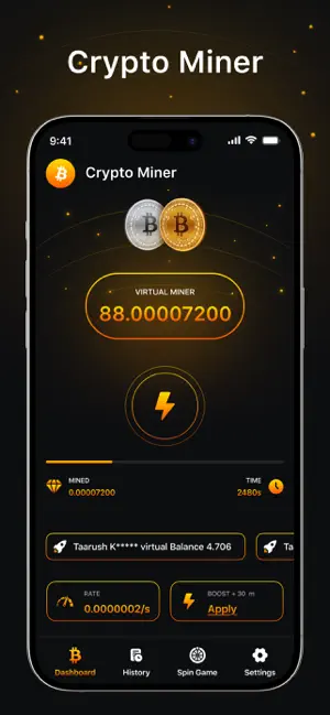 Crypto Miner+ screenshot 1