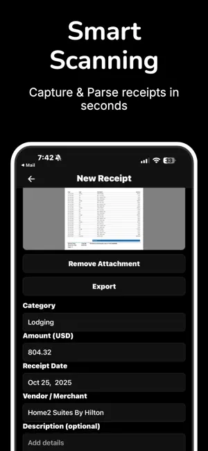 Fast Receipts screenshot 1