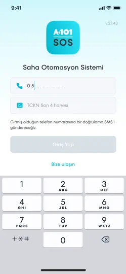 A101 SOS iPhone Ekran Görüntüsü 2