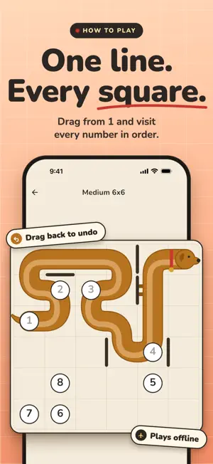 Longdog: Number Path Puzzle screenshot 2