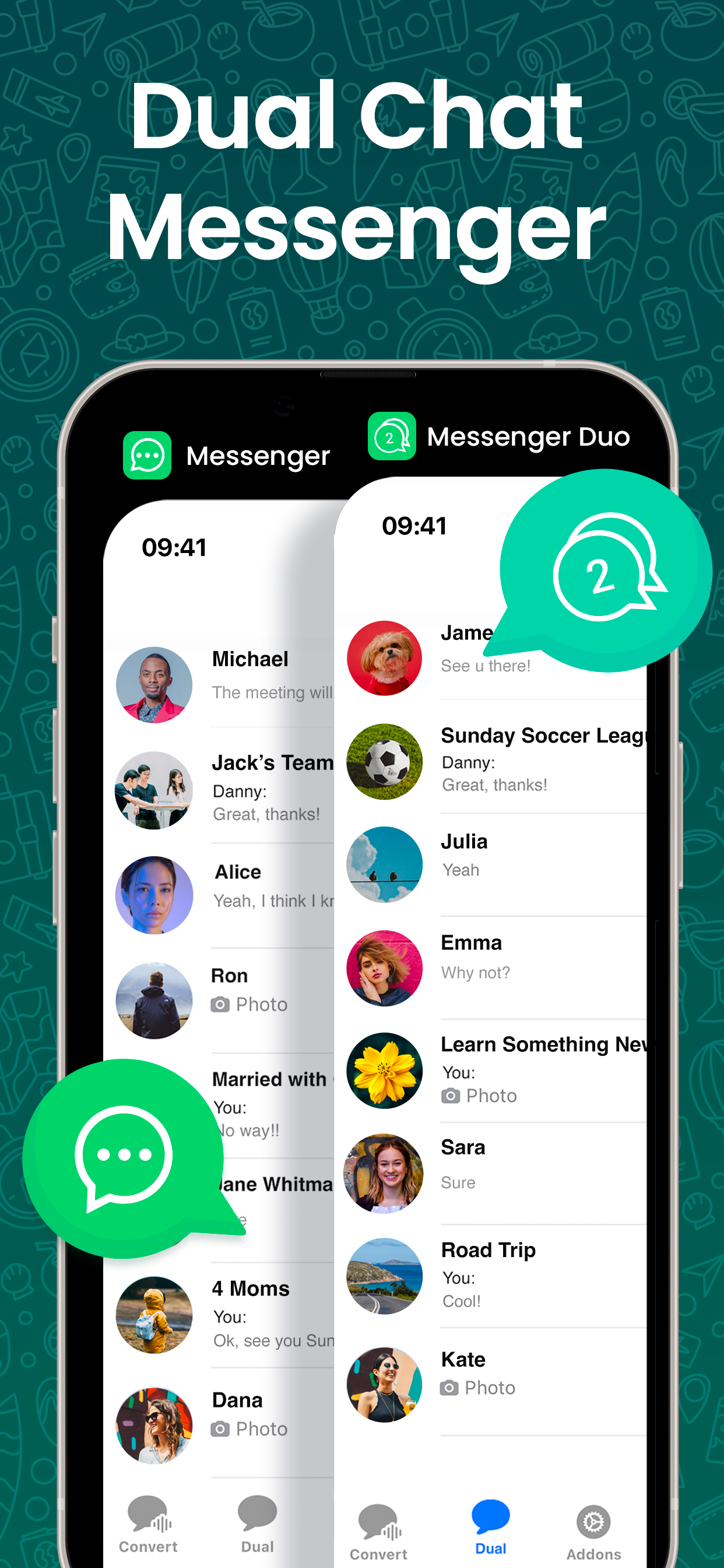 Messenger Duo for WhatsApp