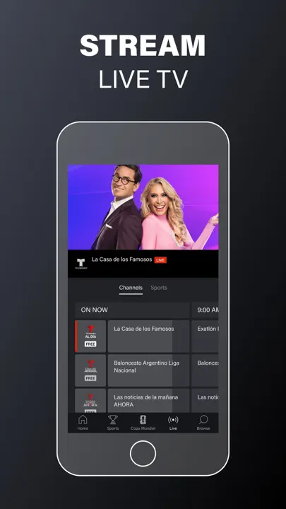 Telemundo: Series Y TV En Vivo iPhone Screenshot 3