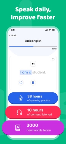 Learn English & Practice Daily iPhone screenshot