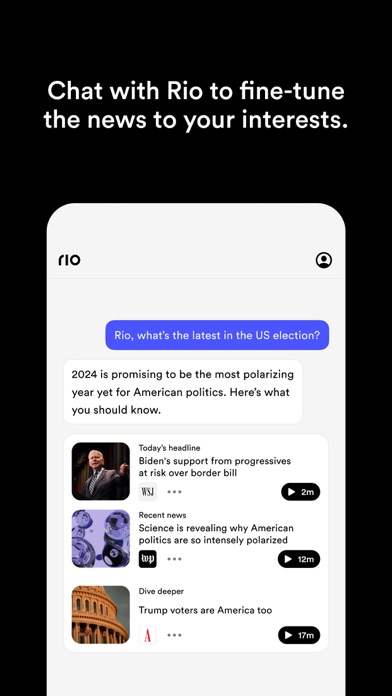 Rio - AI For News Screenshot