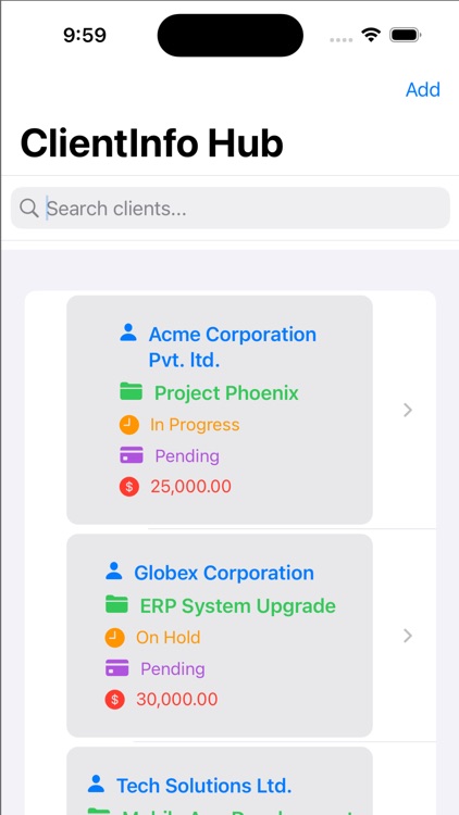 CIients Contact Info - JTECH