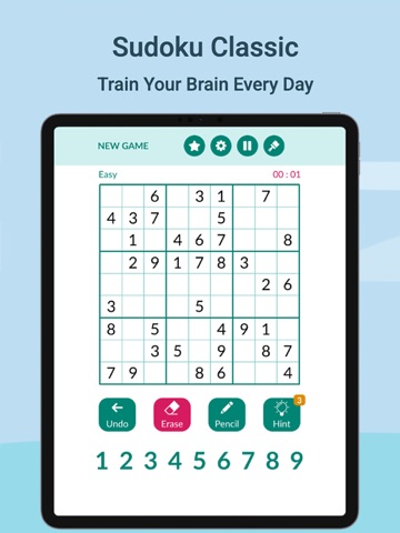 Sudoku Master : Brain Games iPad screenshot