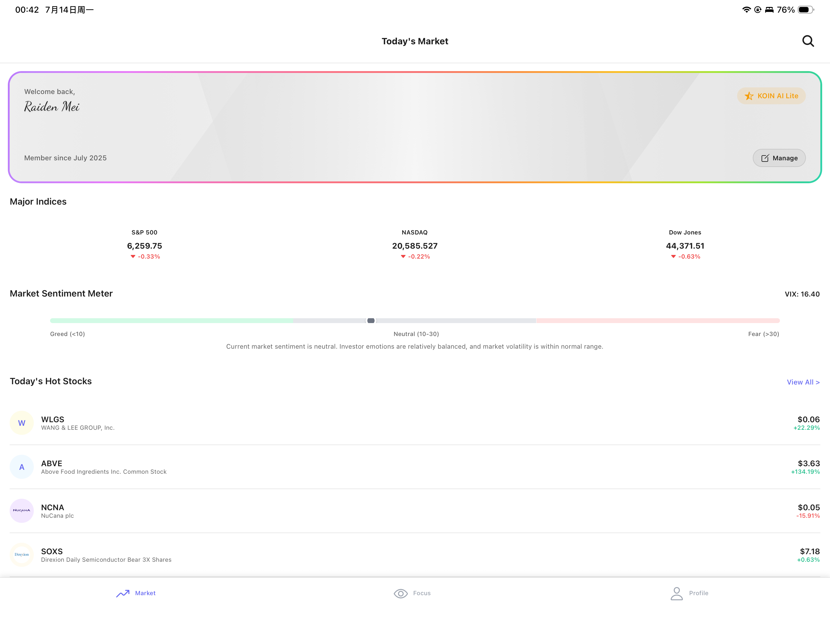 KOIN AI-Realtime Stock Insight