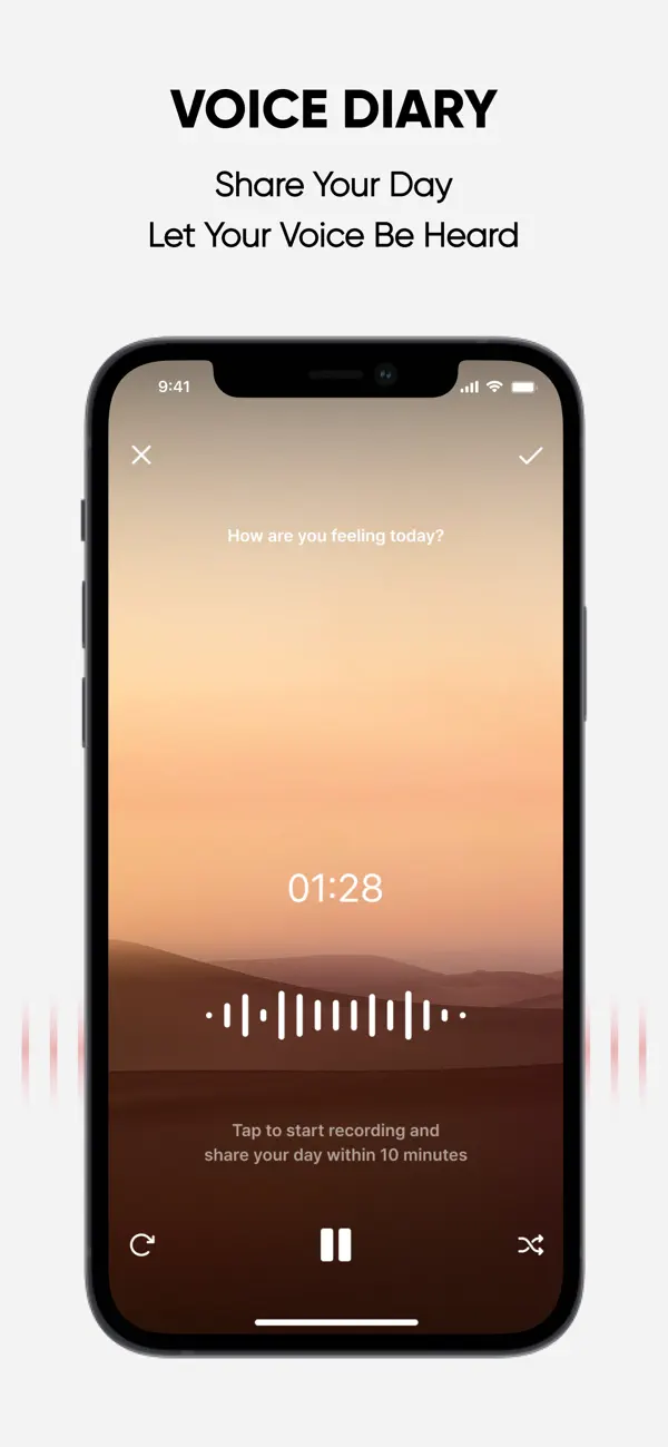 Screenshot #1 pour REDI : AI Voice Diary