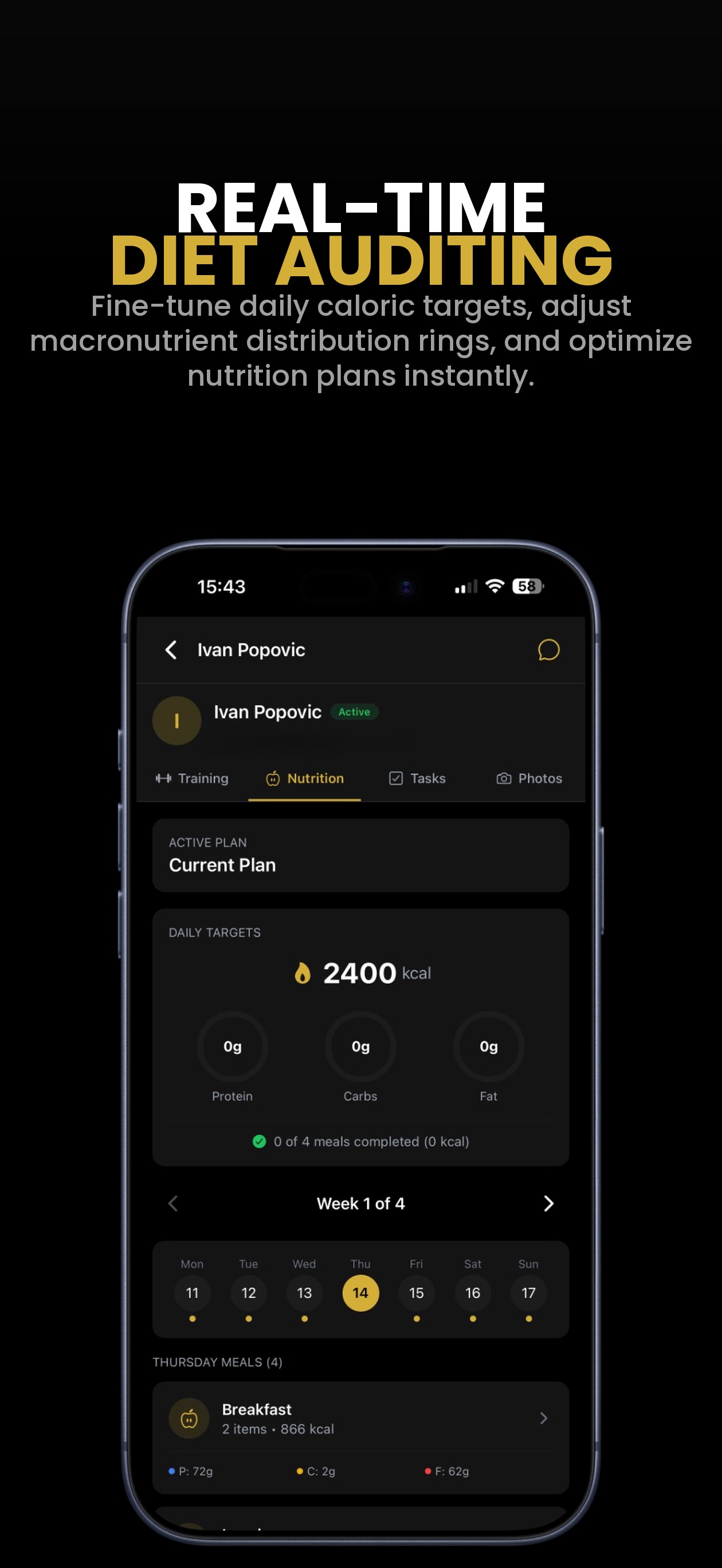 Screenshot 4 of PrimeFit Team Trainer App