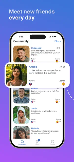 Speaky - Language Exchange screenshot 1