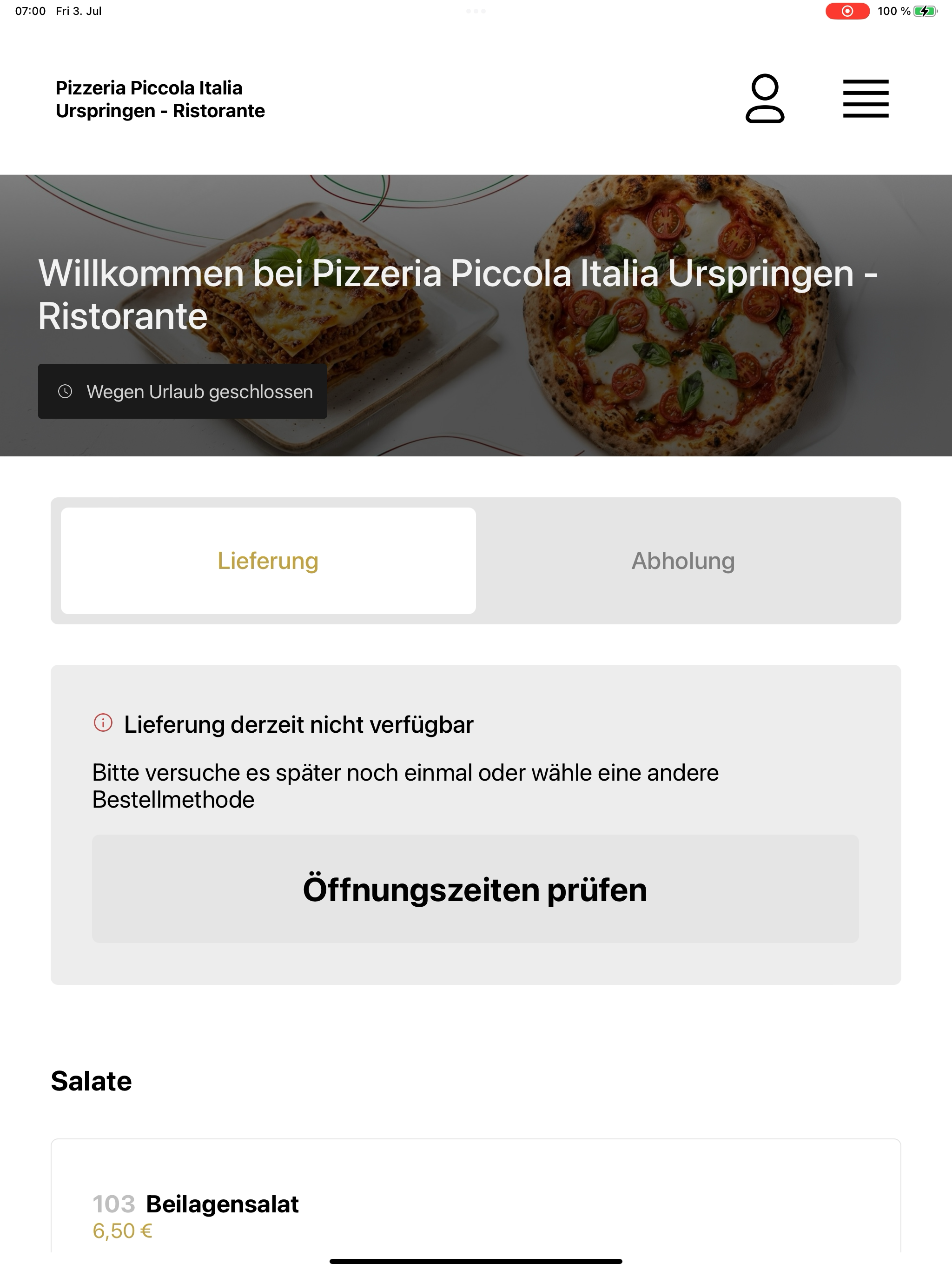 Pizzeria Piccola Italia screenshot 13