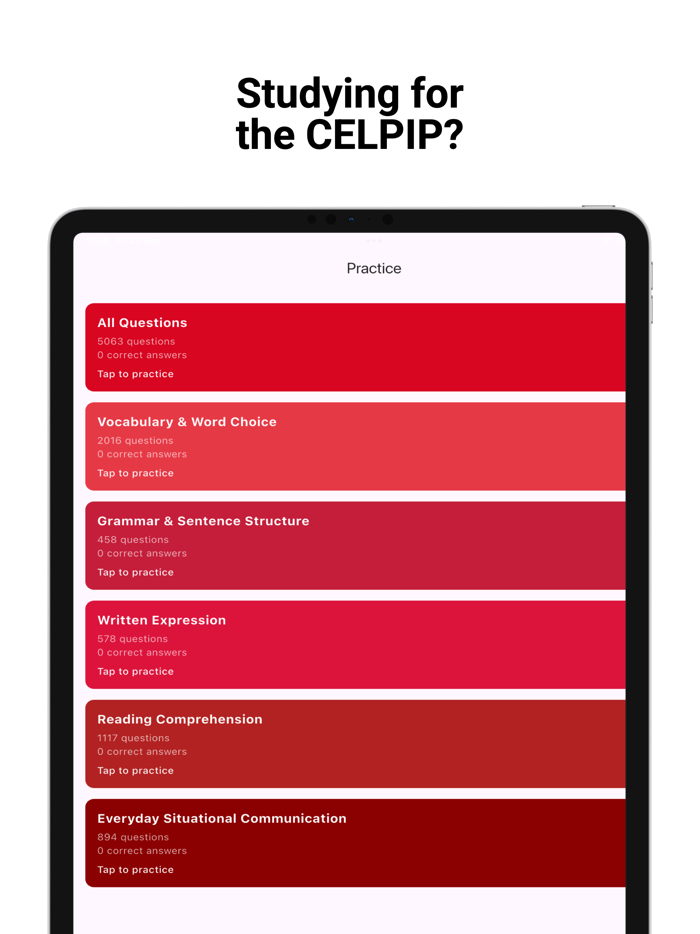 CELPIP Flashcards