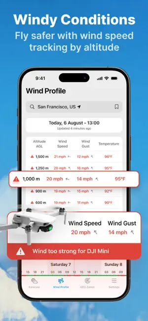 DroneWX UAV Weather Forecast screenshot 3
