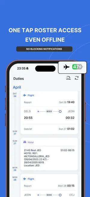 AirRoster: Airline Crew Roster screenshot 3