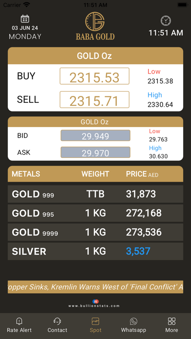 Baba Gold Bullion Screenshot