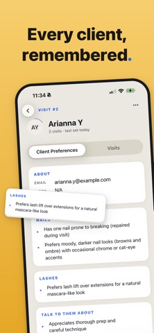 Patron: Client Notes iPhone screenshot