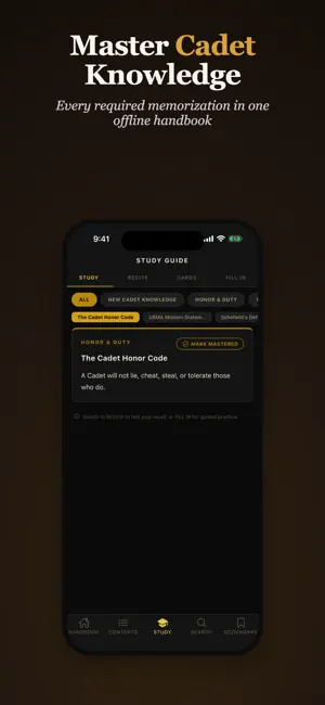 Cadet Handbook screenshot 1