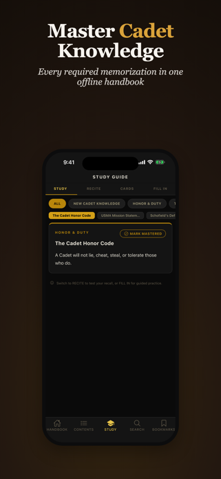 Cadet Handbook Screenshot 1 of 8